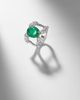 Yeprem Yeprem Reign Supreme 18kt white and yellow gold ring with emerald and diamonds - 5