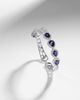 Yeprem Yeprem Reign Supreme 18kt white gold cuff bracelet with diamonds and sapphires - 5