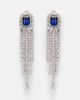 Yeprem Yeprem Reign Supreme 18kt white gold drop earrings with diamonds and sapphires - 1