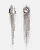 Yeprem Yeprem Reign Supreme 18kt white gold drop earrings with diamonds and sapphires - 4