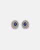 Yeprem Yeprem Reign Supreme 18kt white gold earrings with diamonds and sapphires - 1