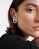 Yeprem Yeprem Reign Supreme 18kt white gold earrings with diamonds and sapphires - 3