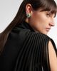Yeprem Yeprem Reign Supreme 18kt yellow and white gold earrings with diamonds and emerald - 2