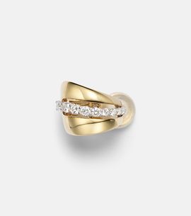 Yeprem Yeprem Whisper 18kt gold ear cuff with diamonds
