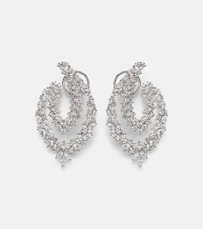 Yeprem Yeprem Y-Couture 18kt white gold drop earrings with diamonds
