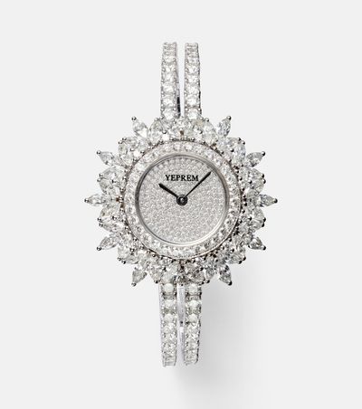 Yeprem Yeprem Y-Momento 18kt white gold watch with diamonds