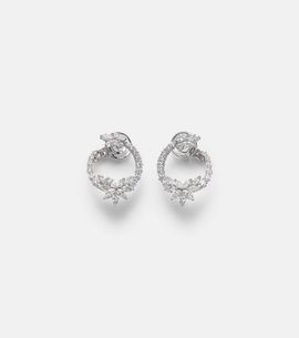 Yeprem Yeprem Y-Not 18kt white gold hoop earrings with diamonds