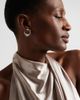 Yeprem Yeprem Y-Not 18kt white gold hoop earrings with diamonds - 2