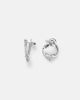 Yeprem Yeprem Y-Not 18kt white gold hoop earrings with diamonds - 4