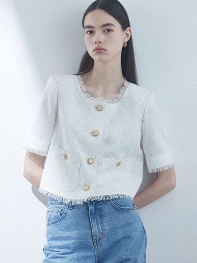YGBM Twinkle Tweed Blazer (Y11YJU001)