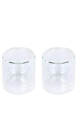 YIELD YIELD Double-wall Glass 6oz Set In Clear