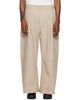 YMC YMC Beige Drop Out Trousers - 1