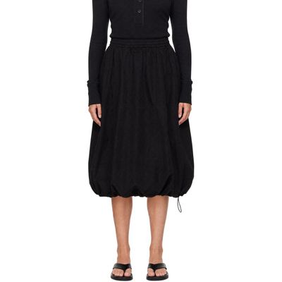 YMC YMC Black Parachute Midi Skirt
