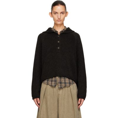 YMC YMC Brown Runaway Neck Sweater