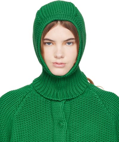 YMC YMC Green Cotton Balaclava