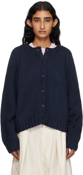 YMC YMC SSENSE Exclusive Navy Atomic Cardigan