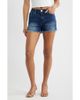 YMI YMI Frayed High Waist Denim Shorts - 1