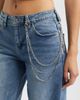 YMI YMI Joey Chain Detail High Waist Wide Leg Jeans - 4