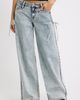 YMI YMI Side Cinch Bow Wide Leg Jeans - 1
