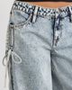 YMI YMI Side Cinch Bow Wide Leg Jeans - 4
