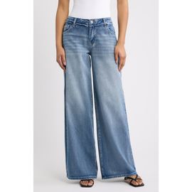 YMI YMI Studded Star Pocket High Waist Wide Leg Jeans
