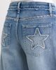 YMI YMI Studded Star Pocket High Waist Wide Leg Jeans - 4