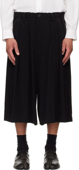 YOHJI YAMAMOTO YOHJI YAMAMOTO Black 8 Tucks Trousers