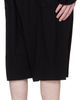 YOHJI YAMAMOTO YOHJI YAMAMOTO Black Cotton & Linen Jersey Shorts - 3