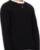 YOHJI YAMAMOTO YOHJI YAMAMOTO Black Cotton Cashmere Round Neck PO Knit Sweater - 2
