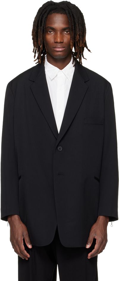 YOHJI YAMAMOTO YOHJI YAMAMOTO Black Double Button Blazer