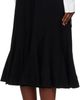 YOHJI YAMAMOTO YOHJI YAMAMOTO Black Eringi Midi Skirt - 3