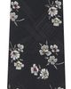 YOHJI YAMAMOTO YOHJI YAMAMOTO Black Flower Plaid JQ Derby Tie - 1