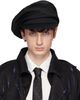 YOHJI YAMAMOTO YOHJI YAMAMOTO Black Gabardine Darts Casquette Cap - 1