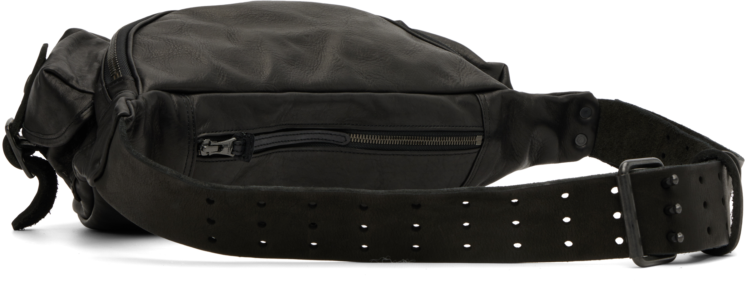 YOHJI YAMAMOTO - Black Japan Shoulder 3Pin Body Belt Bag