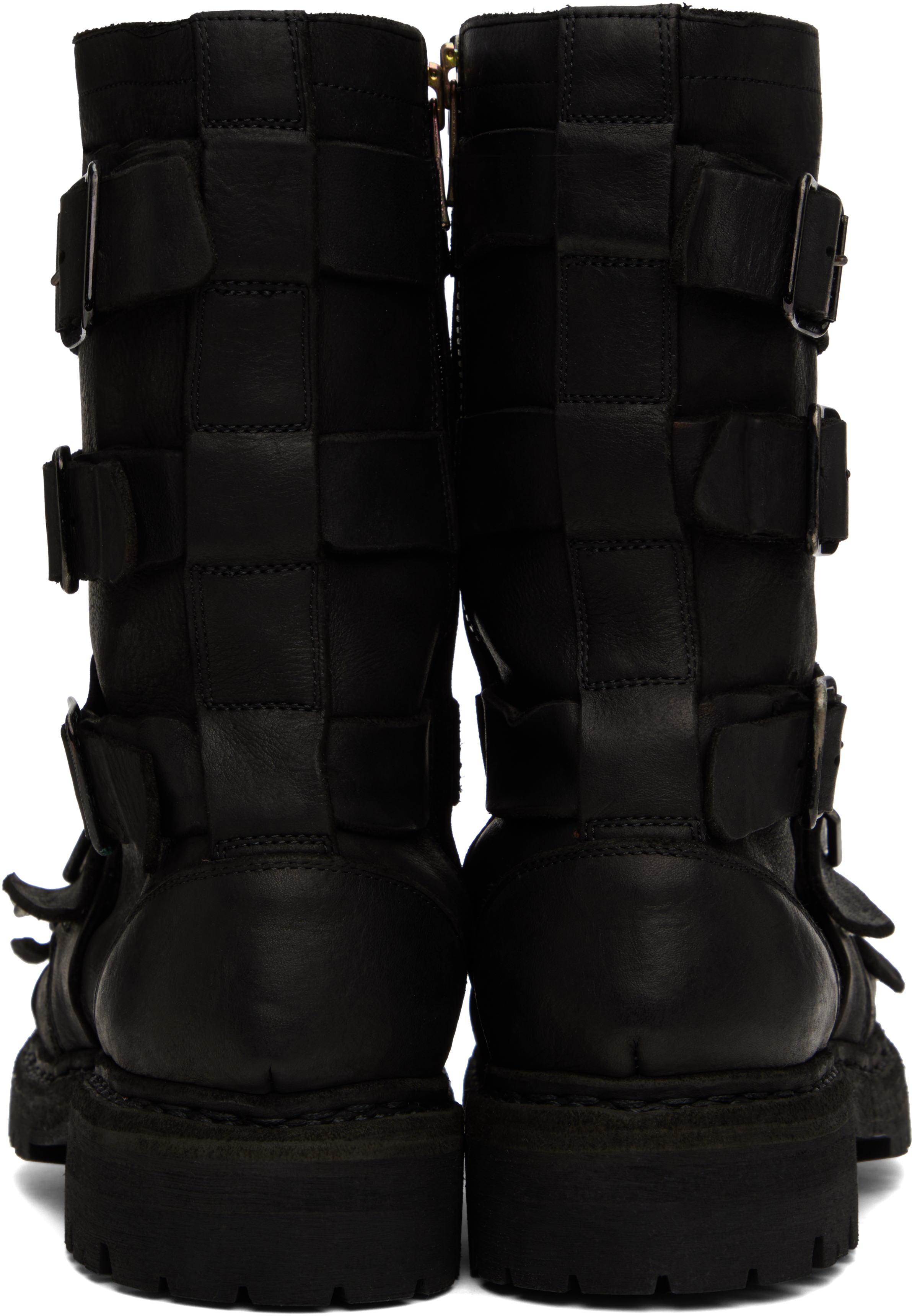YOHJI YAMAMOTO - Black Leather Big Daddy Boots