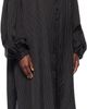 YOHJI YAMAMOTO YOHJI YAMAMOTO Black Message Scarf Shirt - 2