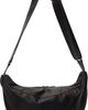 YOHJI YAMAMOTO YOHJI YAMAMOTO Black Scratch Horse Leather Half Moon Shoulder Bag - 1