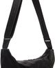 YOHJI YAMAMOTO YOHJI YAMAMOTO Black Scratch Horse Leather Half Moon Shoulder Bag - 3