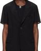 YOHJI YAMAMOTO YOHJI YAMAMOTO Black Short Sleeve Blazer - 1