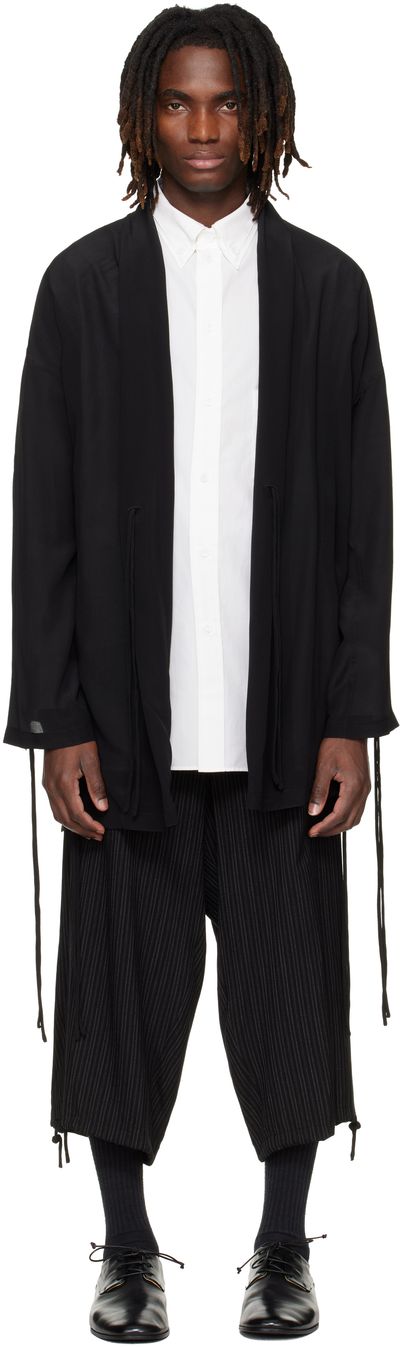 YOHJI YAMAMOTO YOHJI YAMAMOTO Black Silk Jacket