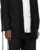 YOHJI YAMAMOTO YOHJI YAMAMOTO Black Silk Jacket - 4