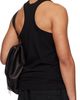 YOHJI YAMAMOTO YOHJI YAMAMOTO Black Single Jersey V Neck Tank Top - 3