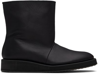 YOHJI YAMAMOTO YOHJI YAMAMOTO Black Soft Matt BK High-Top Boots