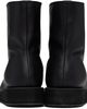 YOHJI YAMAMOTO YOHJI YAMAMOTO Black Soft Matt BK High-Top Boots - 2