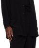 YOHJI YAMAMOTO YOHJI YAMAMOTO Black TA Tuxedo 1 Tuck Trousers - 4