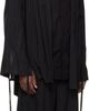 YOHJI YAMAMOTO YOHJI YAMAMOTO Black Thin Stripe Jacket - 2