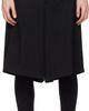YOHJI YAMAMOTO YOHJI YAMAMOTO Black Wool Gabardine St Pocket Shorts - 1