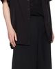 YOHJI YAMAMOTO YOHJI YAMAMOTO Black Wool Gabardine St Pocket Shorts - 4