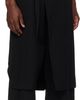 YOHJI YAMAMOTO YOHJI YAMAMOTO Black Wool Gabardine Standard Wrap Trousers - 2