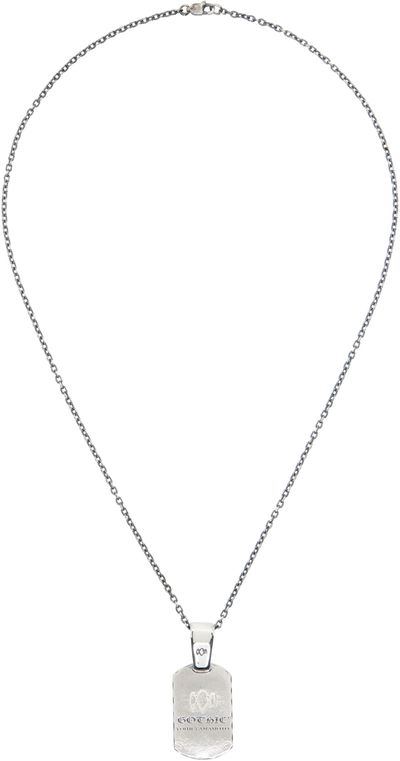 YOHJI YAMAMOTO YOHJI YAMAMOTO Dog Tag Pendant Necklace